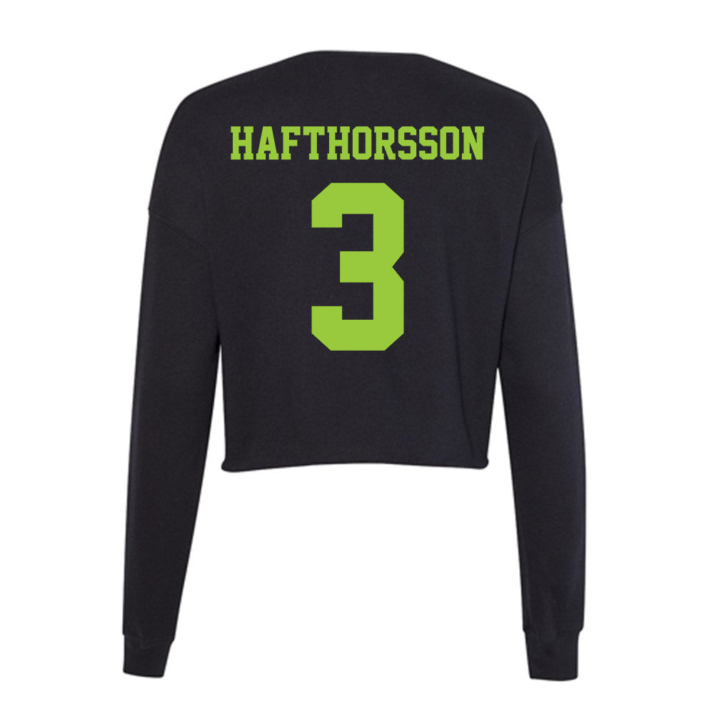  - NCAA Men's Soccer : Dagur Hafthorsson - Women's Cropped Crew Fleece-1