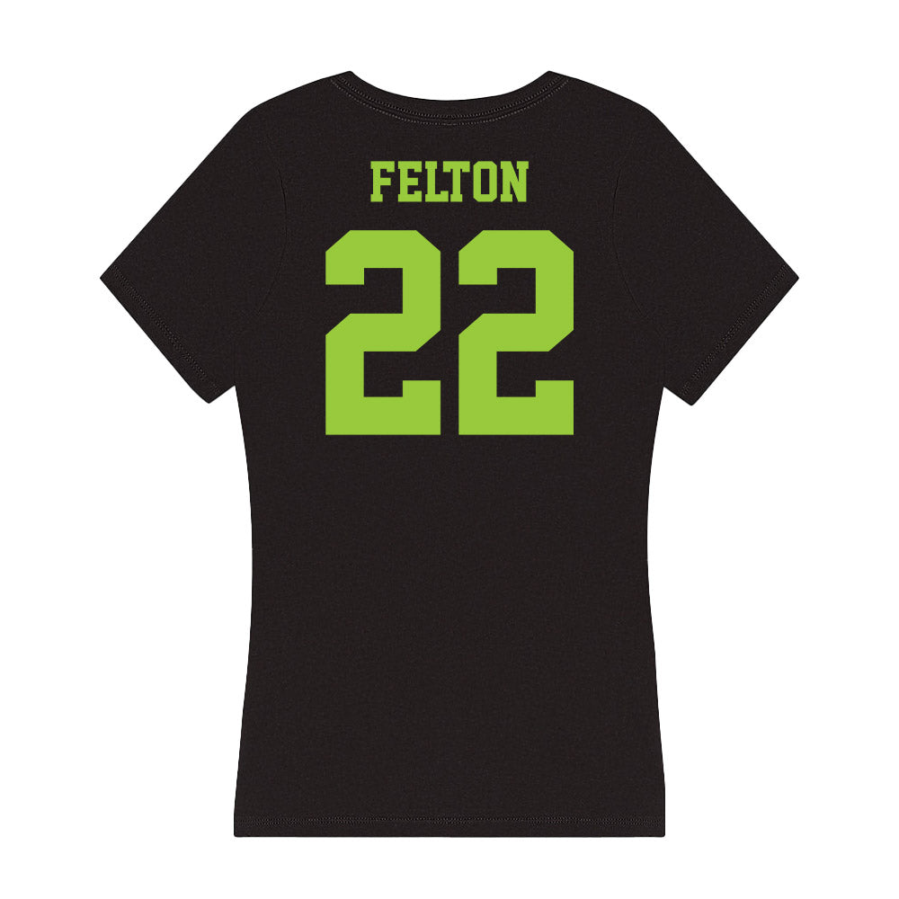 USF - NCAA Women's Soccer : Peyton Felton - Women's V-Neck T-Shirt-1