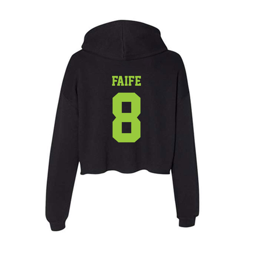 USF - NCAA Men's Soccer : Pedro Faife - Women's Crop Fleece Hoodie-1