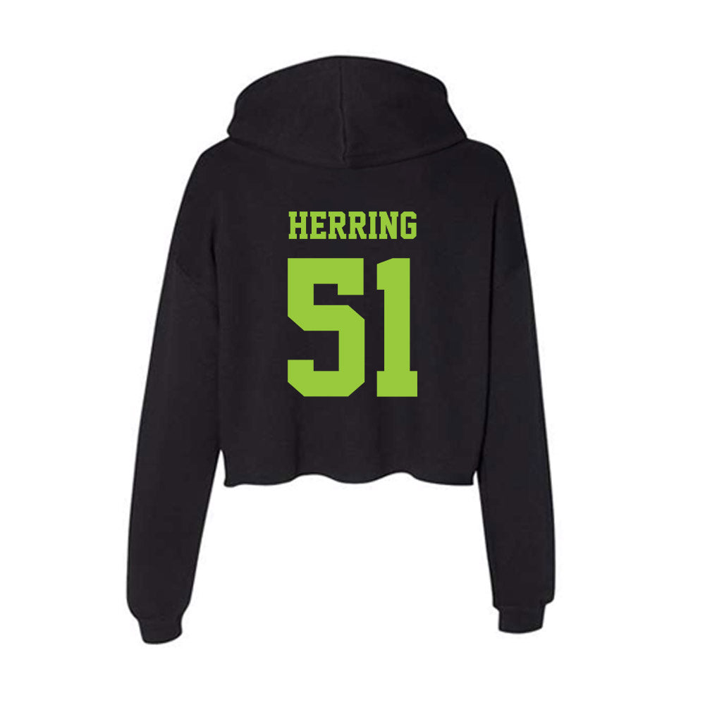 USF - NCAA Football : Zane Herring - Women's Crop Fleece Hoodie-1