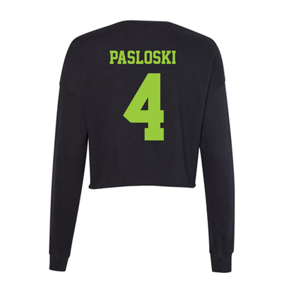 USF - NCAA Beach Volleyball : Sasha Pasloski! - Women's Cropped Crew Fleece-1