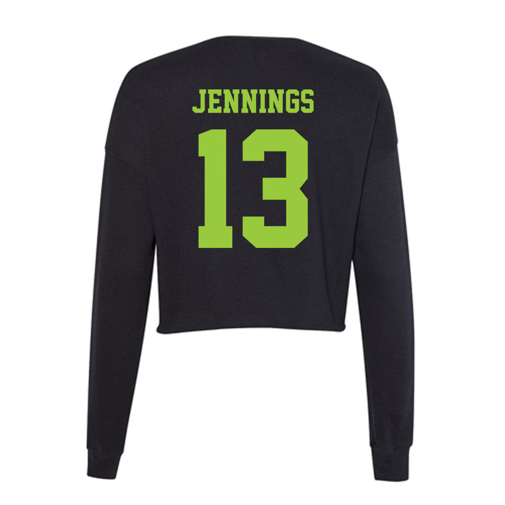 USF - NCAA Men's Basketball : Kasen Jennings - Women's Cropped Crew Fleece-1