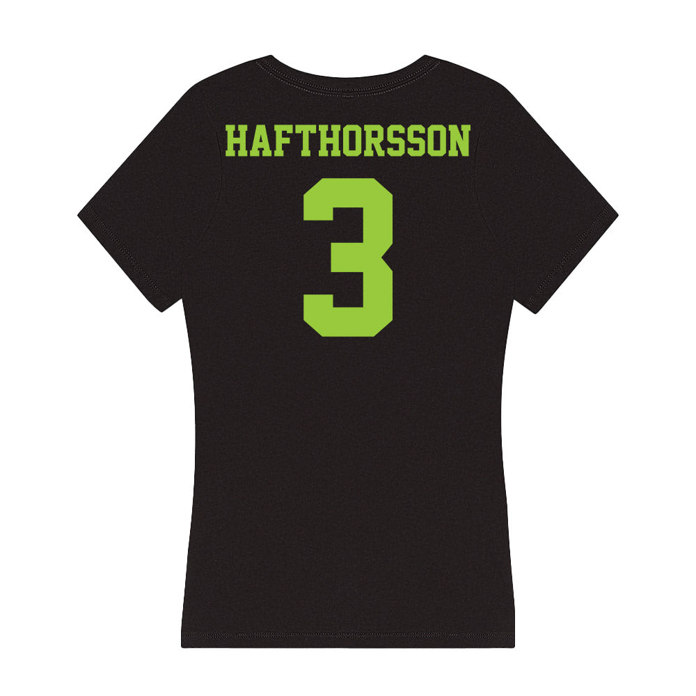  - NCAA Men's Soccer : Dagur Hafthorsson - Women's V-Neck T-Shirt-1