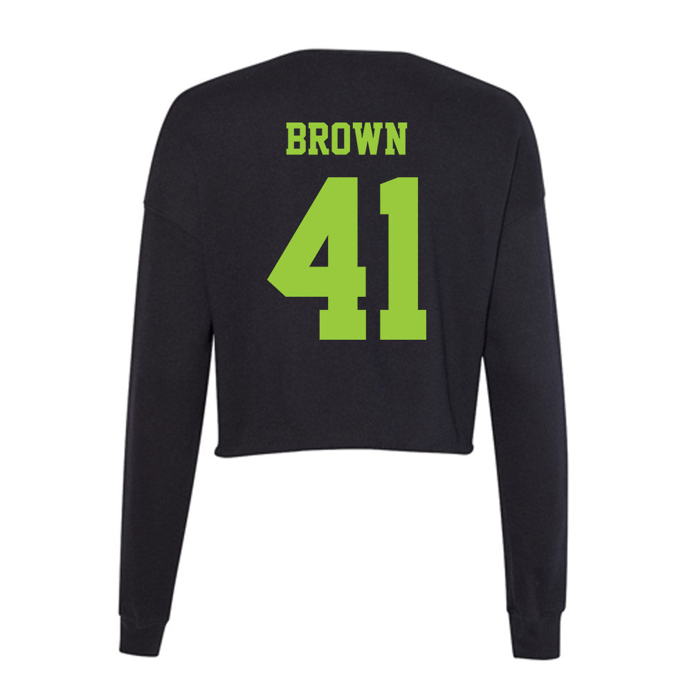 USF - NCAA Football : George Brown - Women's Cropped Crew Fleece-1