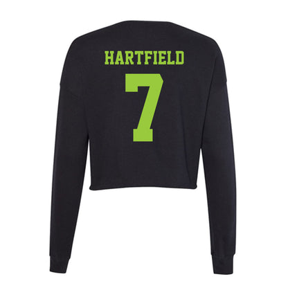 USF - NCAA Women's Volleyball : Imani Hartfield - Women's Cropped Crew Fleece-1