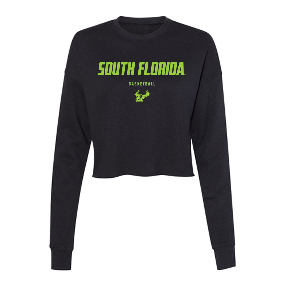 USF - NCAA Women's Basketball : Vittoria Blasigh - Women's Cropped Crew Fleece-0