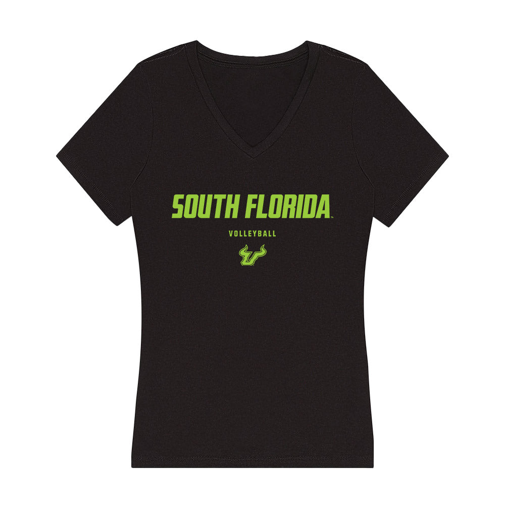 USF - NCAA Women's Volleyball : Jalynn Brown - Women's V-Neck T-Shirt-0