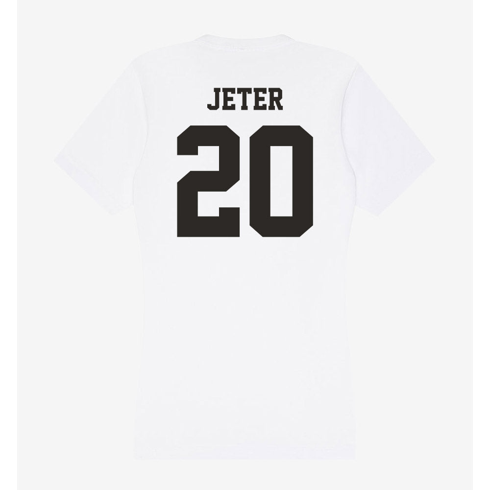 Marshall - NCAA Football : TaShawn Jeter - Women's V-Neck T-Shirt-1