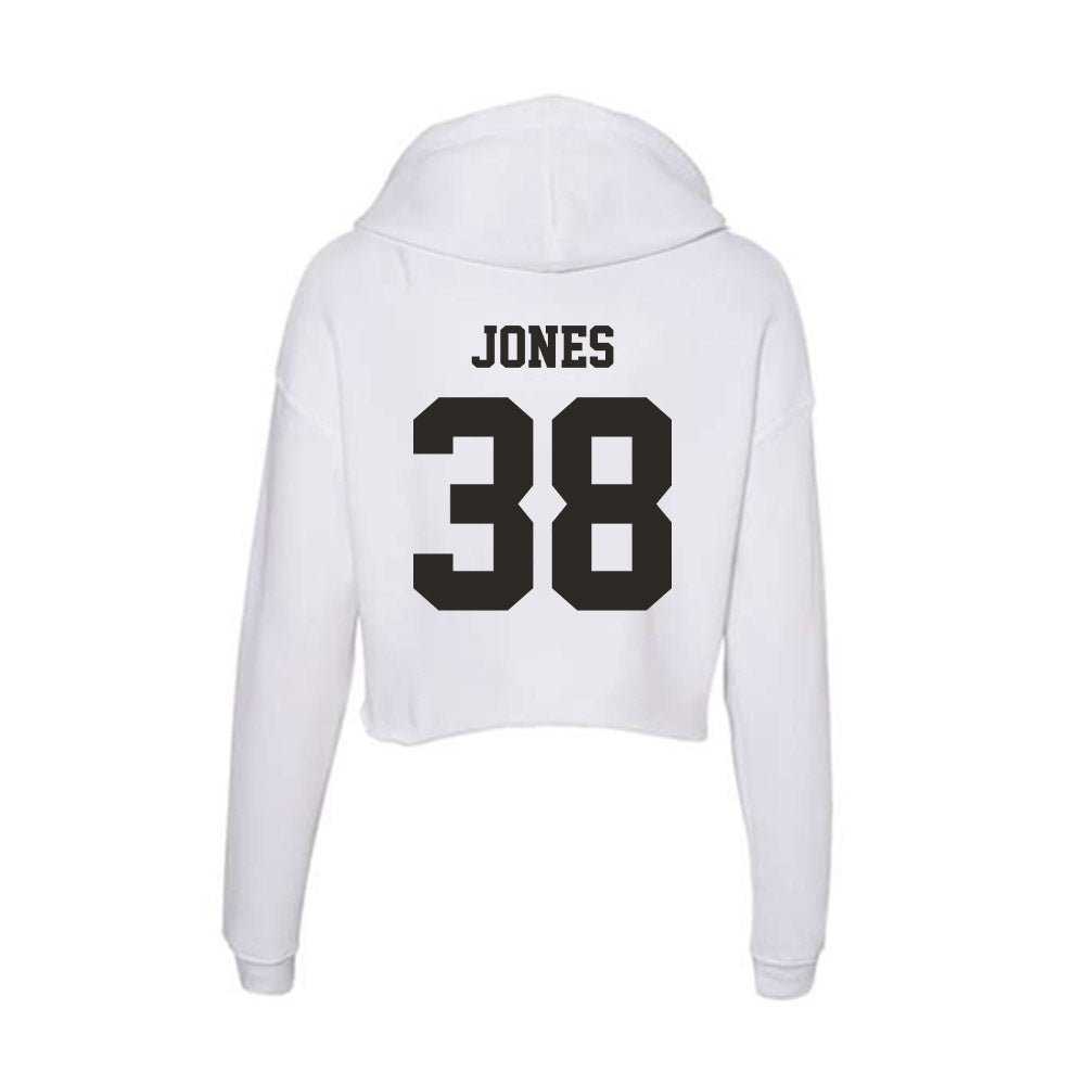 Marshall - NCAA Football : KJ Jones - Women's Crop Fleece Hoodie-1