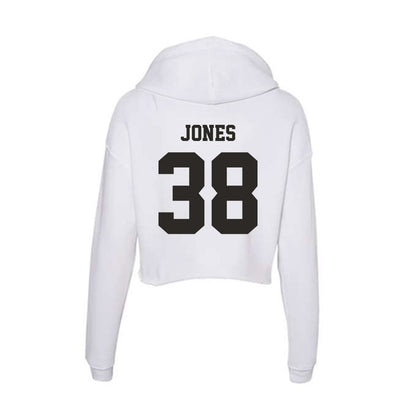 Marshall - NCAA Football : KJ Jones - Women's Crop Fleece Hoodie-1