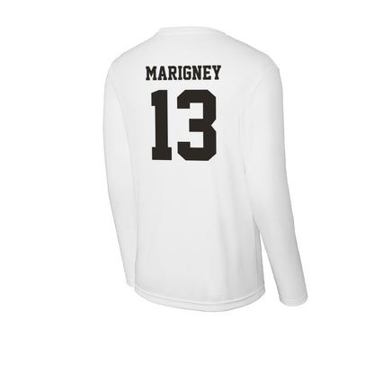 Marshall - NCAA Women's Basketball : Leyocha Somone Marigney - Activewear Long Sleeve T-Shirt-1