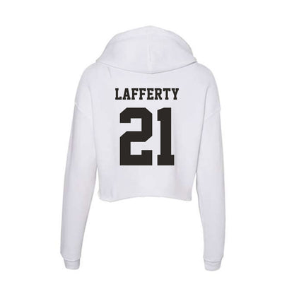  - NCAA Baseball : Will Lafferty - Women's Crop Fleece Hoodie-1