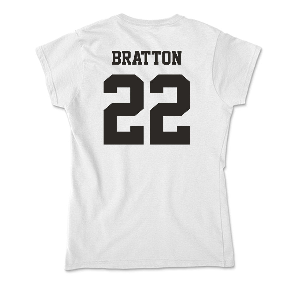 Marshall - NCAA Women's Basketball : Emily Bratton - Soft Style Women’s T-Shirt-1