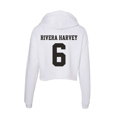 Marshall - NCAA Football : Jalil Rivera Harvey - Women's Crop Fleece Hoodie-1