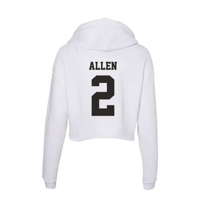 Marshall - NCAA Football : Michael Allen - Women's Crop Fleece Hoodie-1