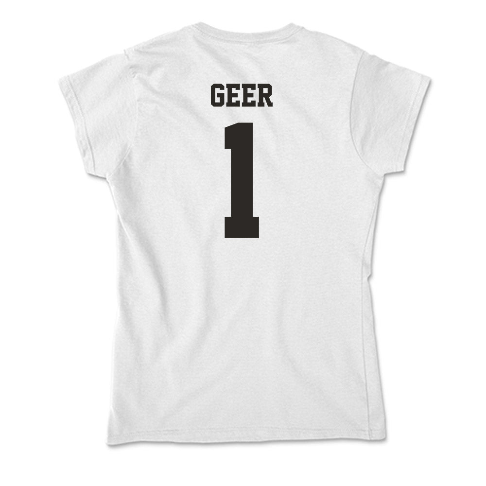Marshall - NCAA Women's Volleyball : Audrey Geer - Soft Style Women’s T-Shirt-1