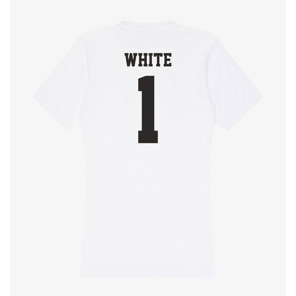 Marshall - NCAA Men's Basketball : Kaiden White - Classic Shersey Women's V-Neck T-Shirt-1