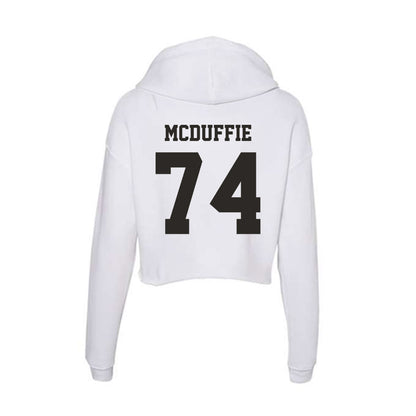 Marshall - NCAA Football : Tyler McDuffie - Women's Crop Fleece Hoodie-1