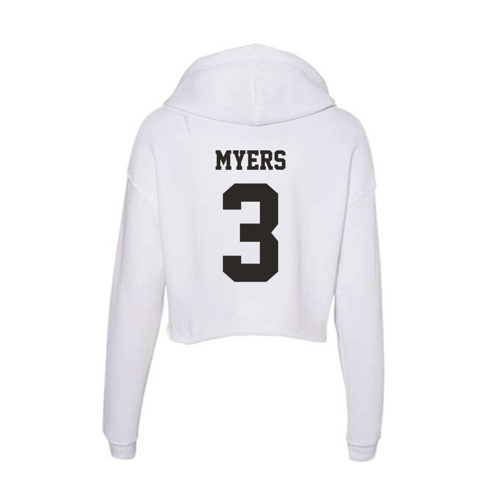 Marshall - NCAA Football : Marvae Myers - Women's Crop Fleece Hoodie-1