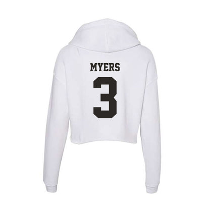 Marshall - NCAA Football : Marvae Myers - Women's Crop Fleece Hoodie-1
