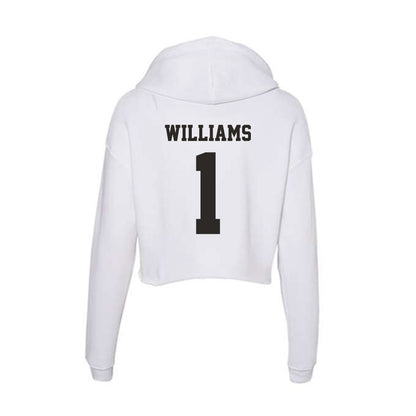 Marshall - NCAA Women's Basketball : TreShondra Williams - Women's Crop Fleece Hoodie-1