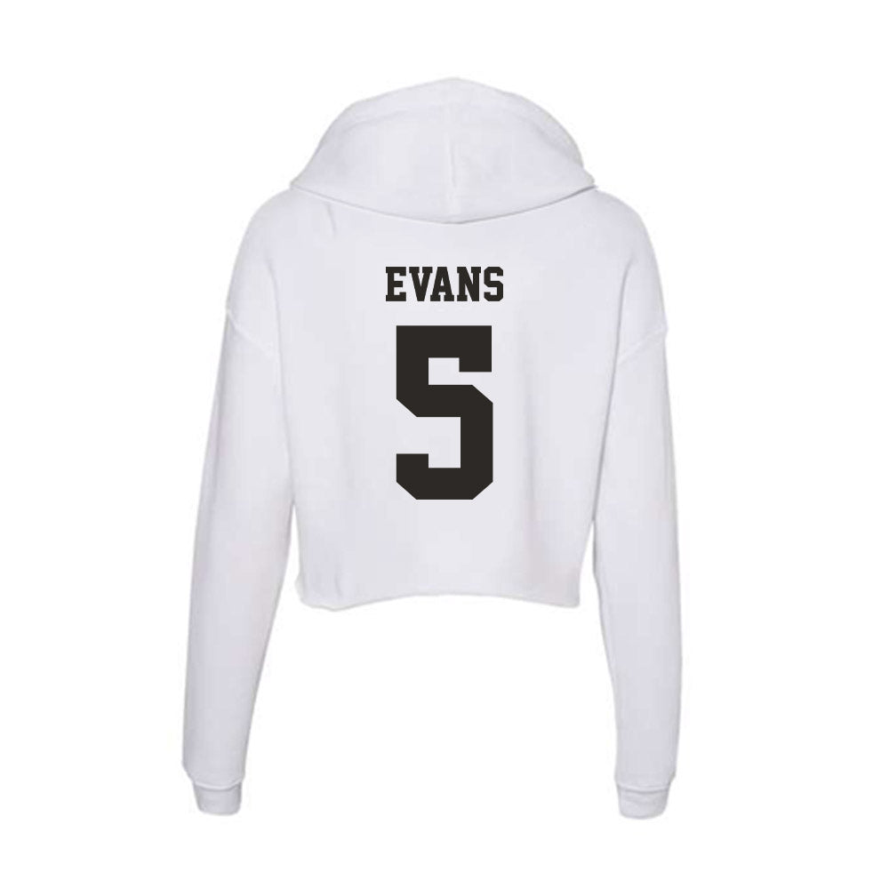 Marshall - NCAA Football : KaTron Evans - Classic Shersey Women's Crop Fleece Hoodie-1