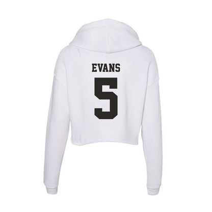 Marshall - NCAA Football : KaTron Evans - Classic Shersey Women's Crop Fleece Hoodie-1