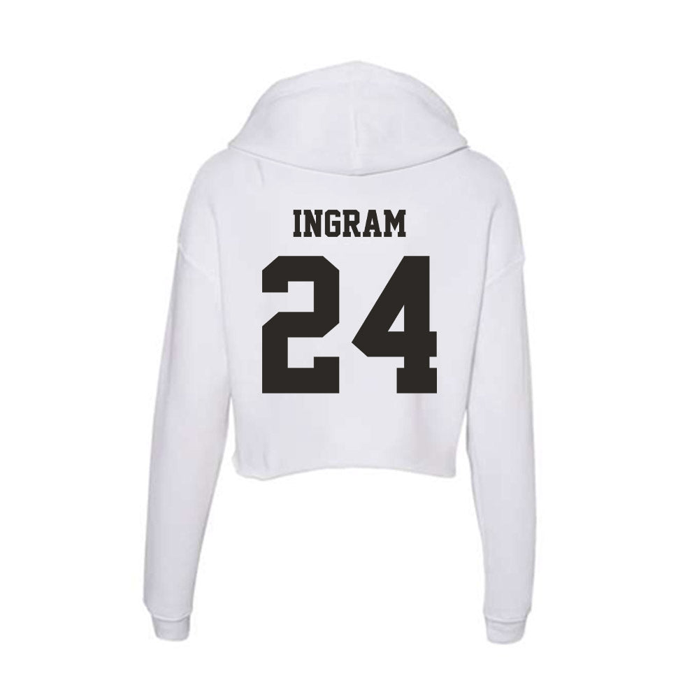 Marshall - NCAA Women's Basketball : Kassie Ingram - Classic Shersey Women's Crop Fleece Hoodie-1