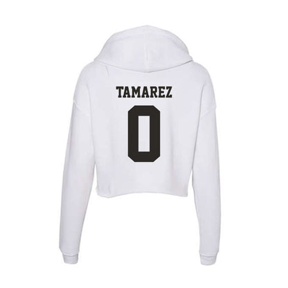 Marshall - NCAA Football : Deandre Tamarez - Classic Shersey Women's Crop Fleece Hoodie-1