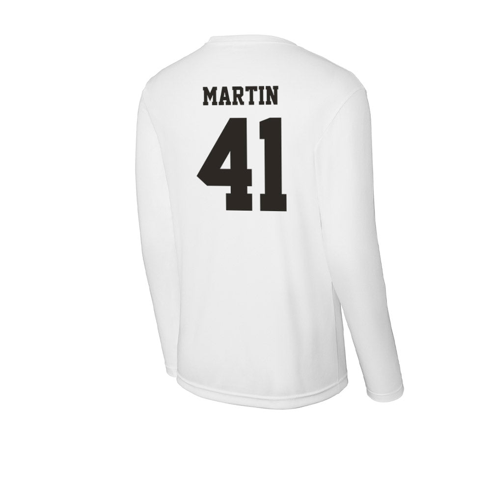 Marshall - NCAA Men's Basketball : Nate Martin - Activewear Long Sleeve T-Shirt-1