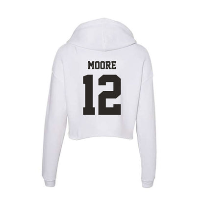 Marshall - NCAA Men's Basketball : Will Moore - Women's Crop Fleece Hoodie-1