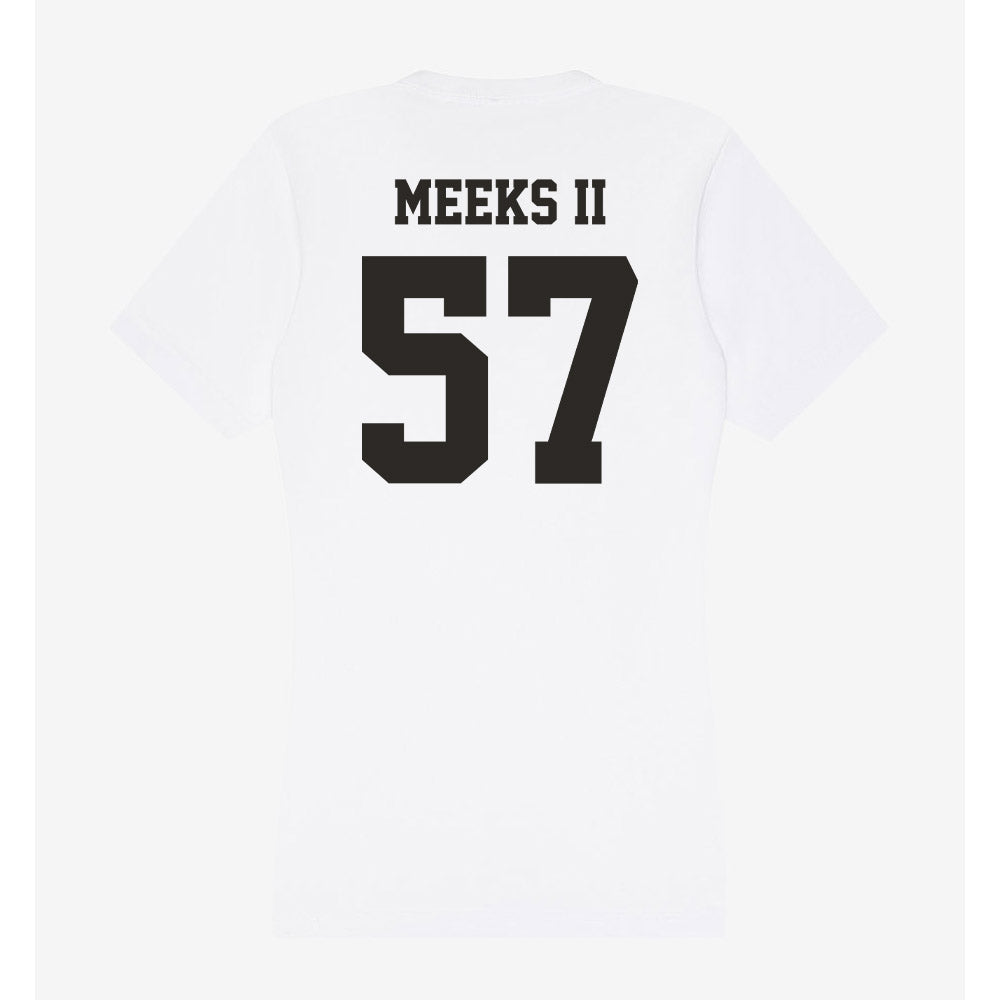 Marshall - NCAA Football : Eric Meeks II - Women's V-Neck T-Shirt-1