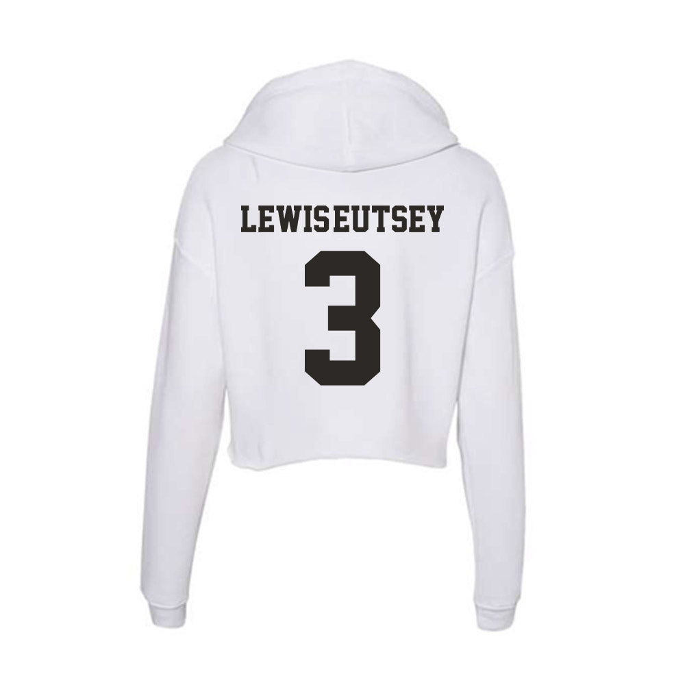 Marshall - NCAA Women's Basketball : Timaya Lewis-Eutsey - Women's Crop Fleece Hoodie-1