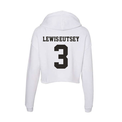 Marshall - NCAA Women's Basketball : Timaya Lewis-Eutsey - Women's Crop Fleece Hoodie-1