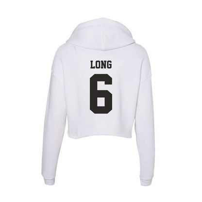 Marshall - NCAA Football : Jacqai Long - Women's Crop Fleece Hoodie-1