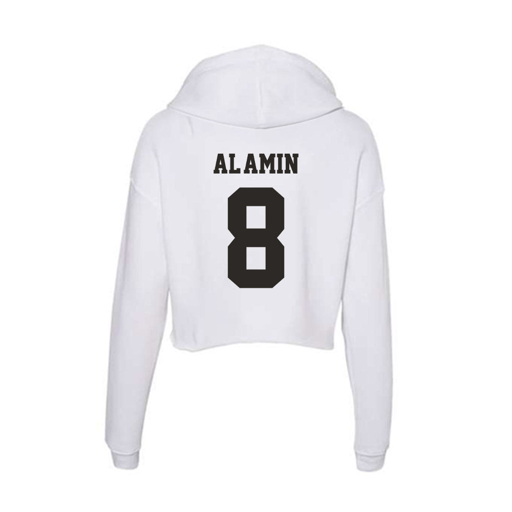 Marshall - NCAA Football : Jibreel Al-amin - Women's Crop Fleece Hoodie-1
