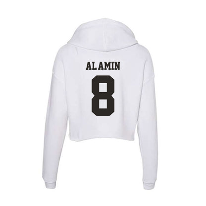 Marshall - NCAA Football : Jibreel Al-amin - Women's Crop Fleece Hoodie-1
