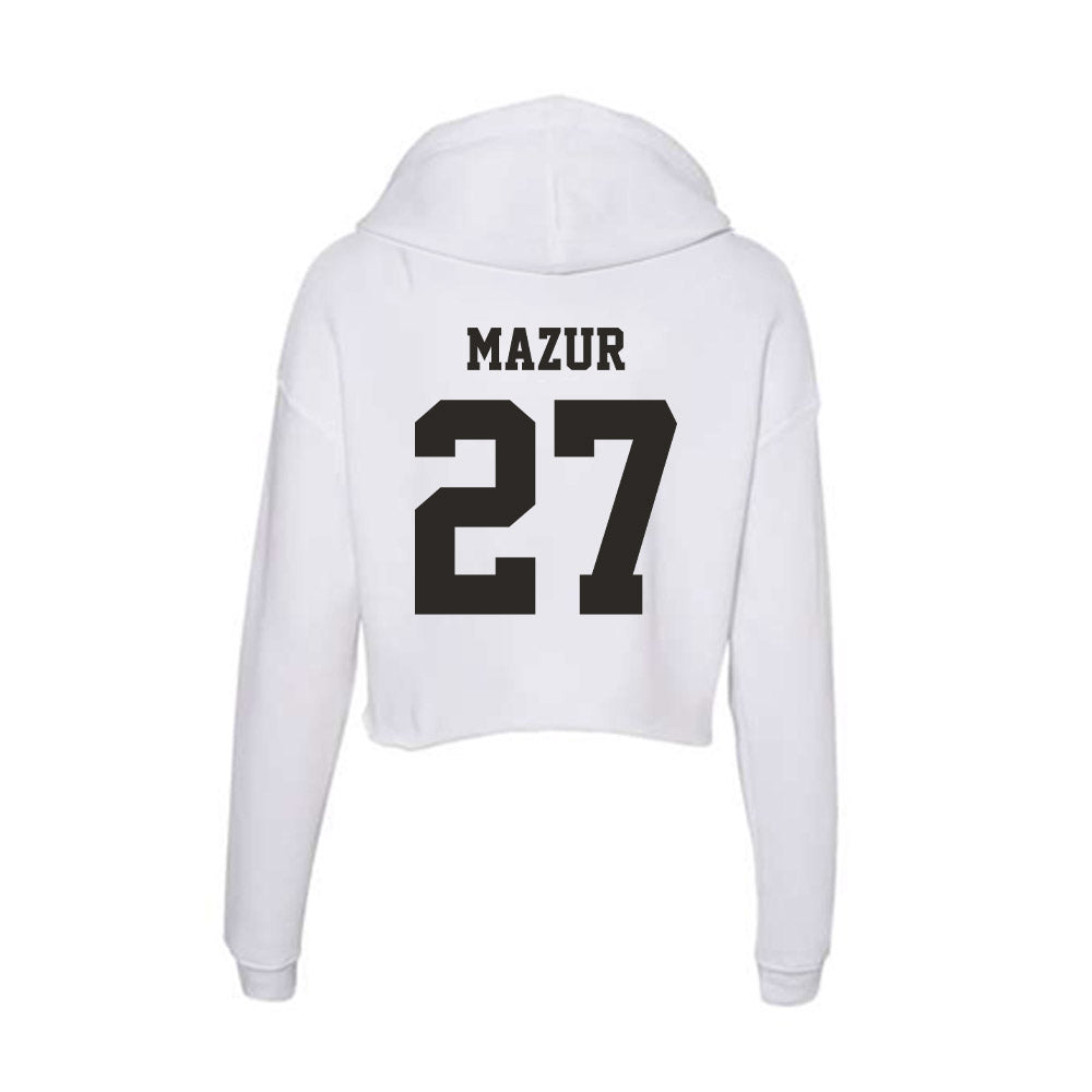 Marshall - NCAA Baseball : Patrick Mazur - Classic Shersey Women's Crop Fleece Hoodie-1