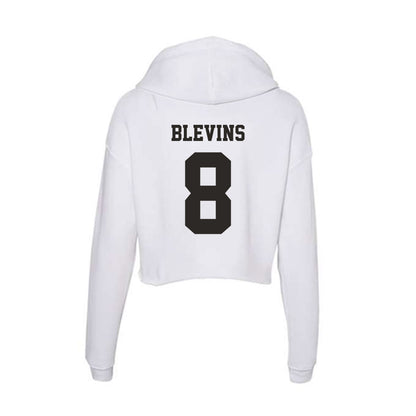 Marshall - NCAA Baseball : Bryce Blevins Blevins - Women's Crop Fleece Hoodie-1