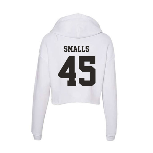Marshall - NCAA Football : Elijah Smalls - Women's Crop Fleece Hoodie-0