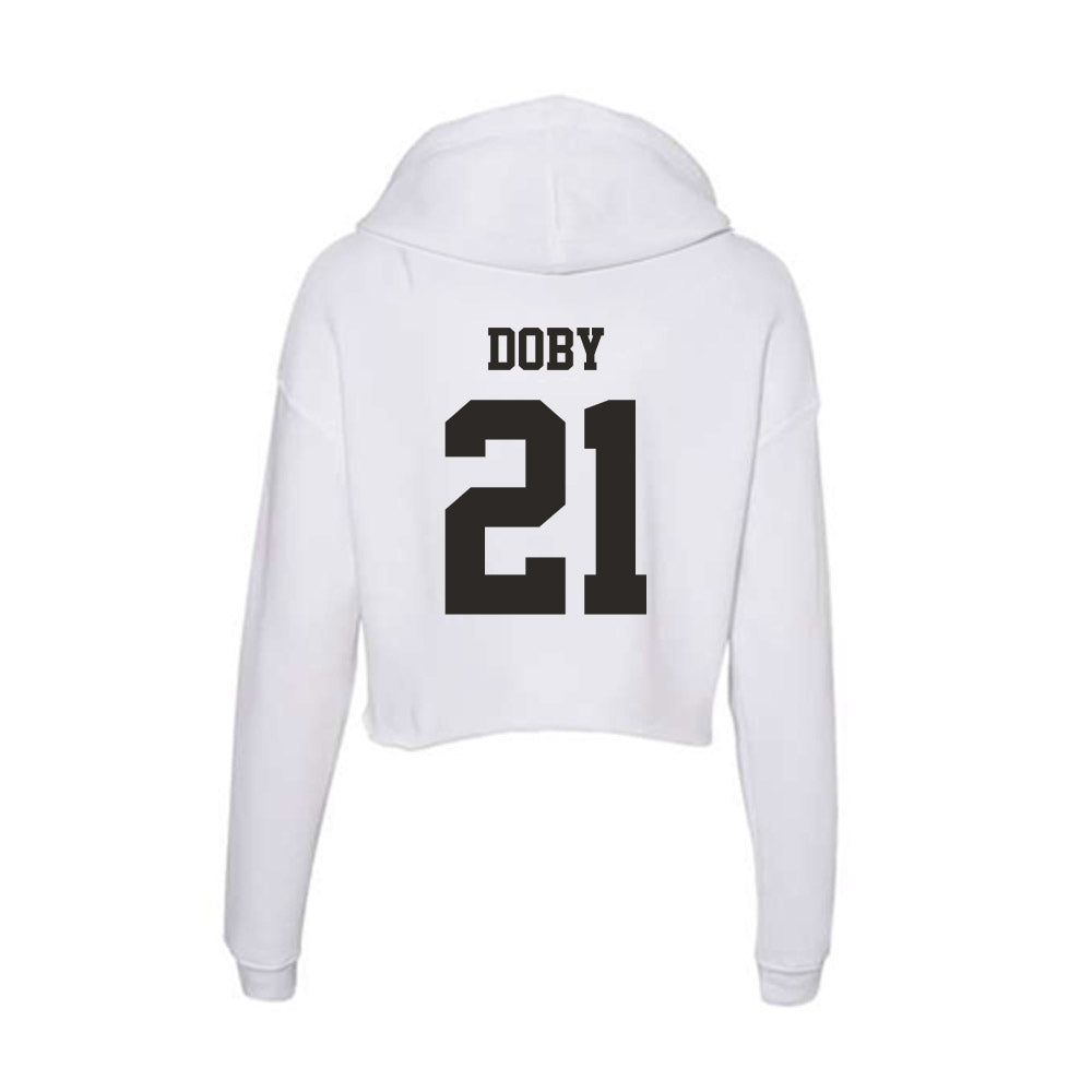 Marshall - NCAA Women's Basketball : Emari Doby - Women's Crop Fleece Hoodie-1