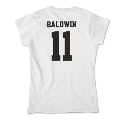 Marshall - NCAA Football : Jakolbe Baldwin - Soft Style Women’s T-Shirt-1