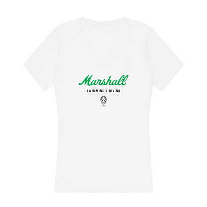Marshall - NCAA Women's Swimming & Diving : Esther Lu - Classic Shersey Women's V-Neck T-Shirt-0