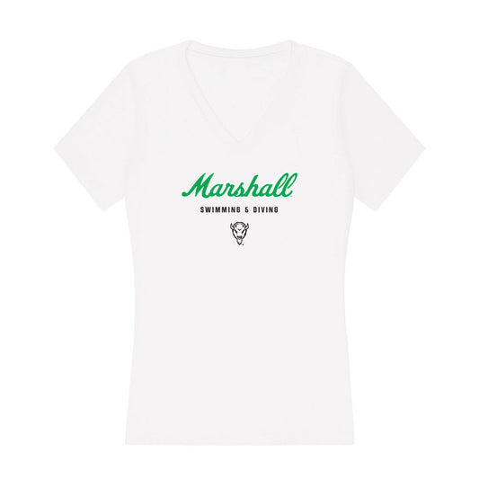 Marshall - NCAA Women's Swimming & Diving : Esther Lu - Classic Shersey Women's V-Neck T-Shirt-0