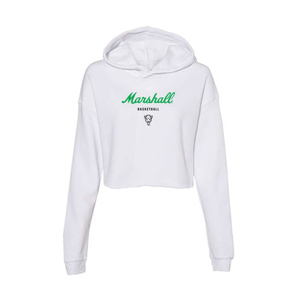 Marshall - NCAA Men's Basketball : Erich Harding - Women's Crop Fleece Hoodie-0