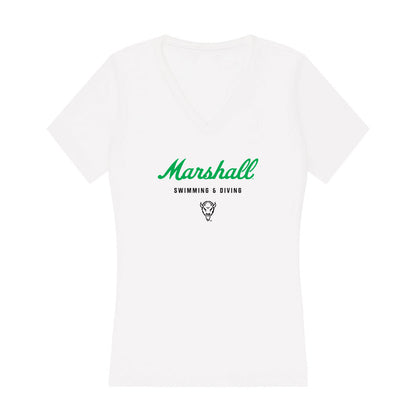 Marshall - NCAA Women's Swimming & Diving : Allison Dodd - Women's V-Neck T-Shirt-0