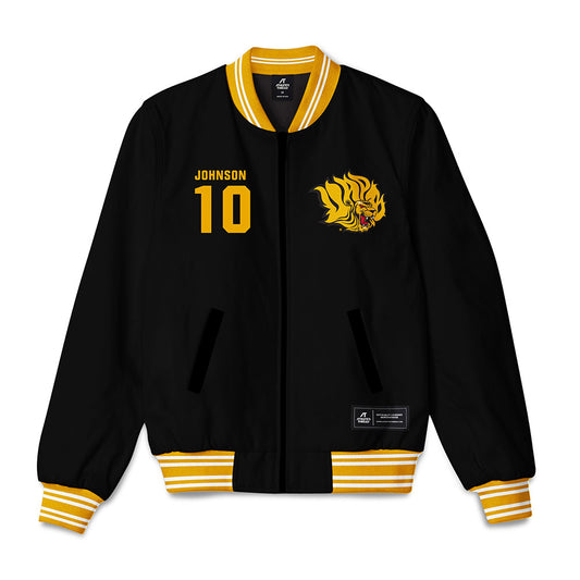 UAPB - NCAA Men's Basketball : Landon Johnson - Bomber Jacket-0