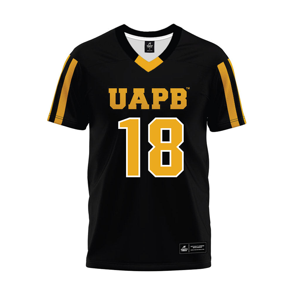 UAPB - NCAA Football : DJ Stevenson - Black Premium Football Jersey-0