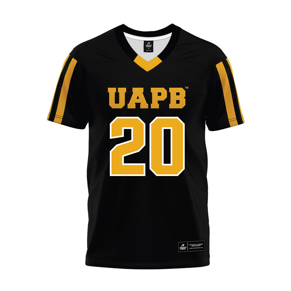 UAPB - NCAA Football : Jean-Louis Nunez - Black Premium Football Jersey-0