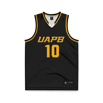 UAPB - NCAA Men's Basketball : Landon Johnson - Black Basketball Jersey-0